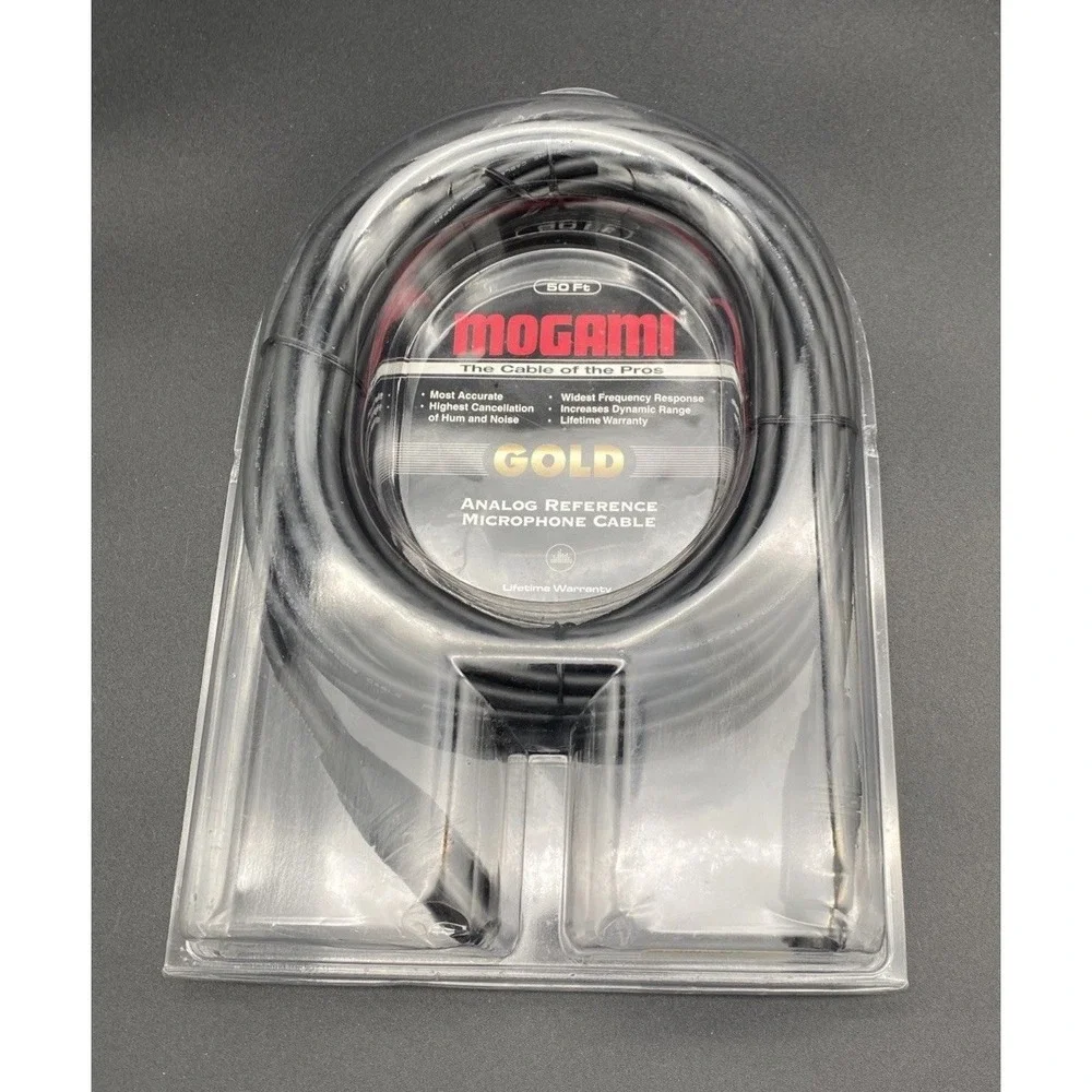 Mogami GOLD STUDIO-50 Microphone‎ Cable, 3-Pin, Gold, New $249